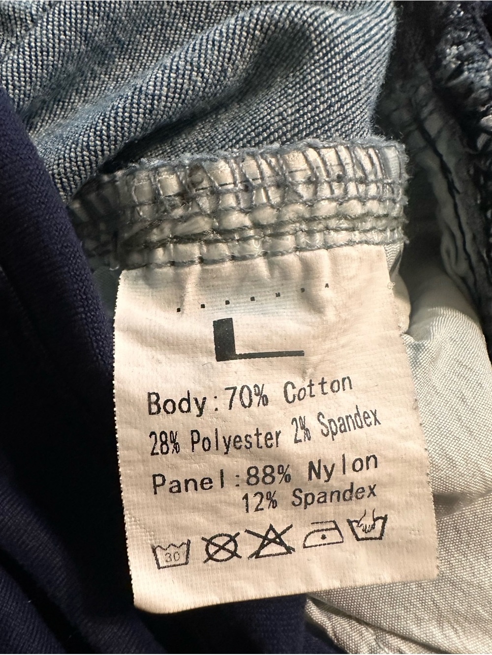 Maternity Stretch Panel, Denim Skinny Jeans - Blue Denim - Picture 7 of 8